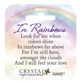 Ganz Crystal Expressions Rainbow Angel Wings Ornament, Multicolor