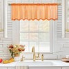 MIULEE Fall Half Window Sheer Curtains Rod Pocket Semitranslucent Voile