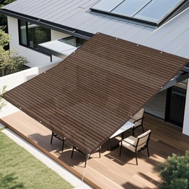 Foxdeban Sun Shade, Awning, Breathable Cool Wind Shade, Blindfold, For Balcony, Garden, Window, Garage, Hallway, Ceiling, Outdoor, UV Protection, Lightweight, Washable, Dustproof, High Density