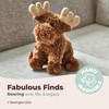 Bearington Morton The Moose Stuffed Animal, 10.5 Inch Plush Moose