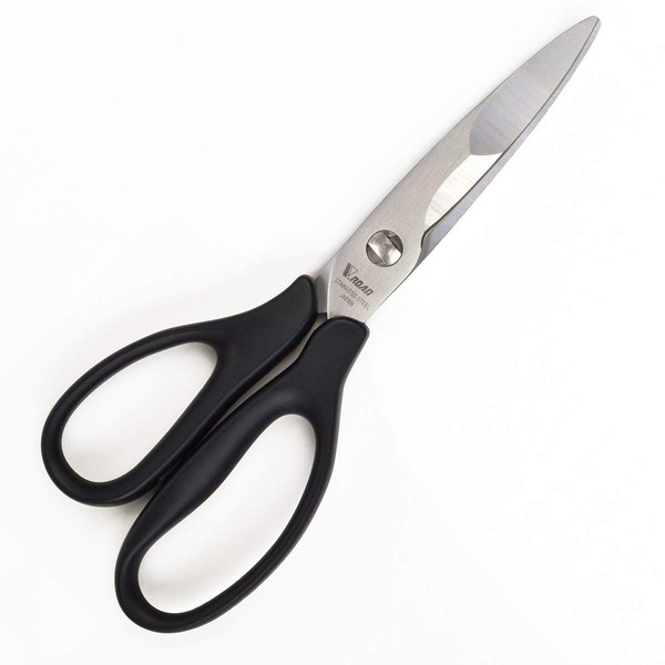 Thin Thick Hybrid Kitchen Red Black Kitchen Scissors Kimura Knife (Black)