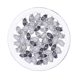 Morella Women's Necklace 70 cm Stainless Steel with Amulet and Coin 33 mm, in Jewellery Bag, Stainless Steel