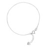 LILLY MARIE Ladies Girls 925 Sterling Silver Anklet Length Flexible