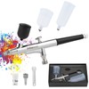 【3 Types of Paint Cups】Airbrush 0.5mm Large Diameter Double Action