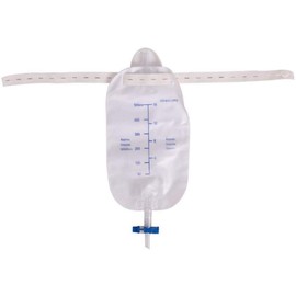 Lifevv 4-Pack Urinary Drainage Bag Leg Bag with Anti-Reflux Chamber,External catheters(19oz，500ml)