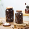 WHJY 95oz Glass Jars with Airtight Lids Transparent Clear Kitchen