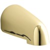 Kohler K-373-PB Devonshire 4-7/16-Inch Non-Diverter Bath Spout, Vibrant Polished Brass