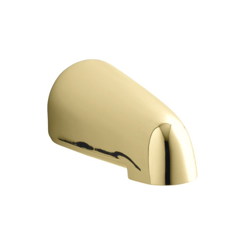 Kohler K-373-PB Devonshire 4-7/16-Inch Non-Diverter Bath Spout, Vibrant Polished Brass