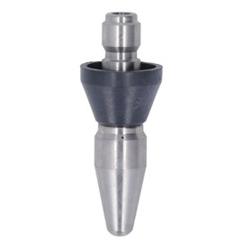 Pressure Washer Turbo Nozzle Pointed 5000PSI Mini Compact Stainless Steel Turbo Nozzle for Replacement Large Head Rear 3 Holes 3/8in NPT