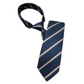 The Shirt Studio Navy Stripe Automatic Knot Tie