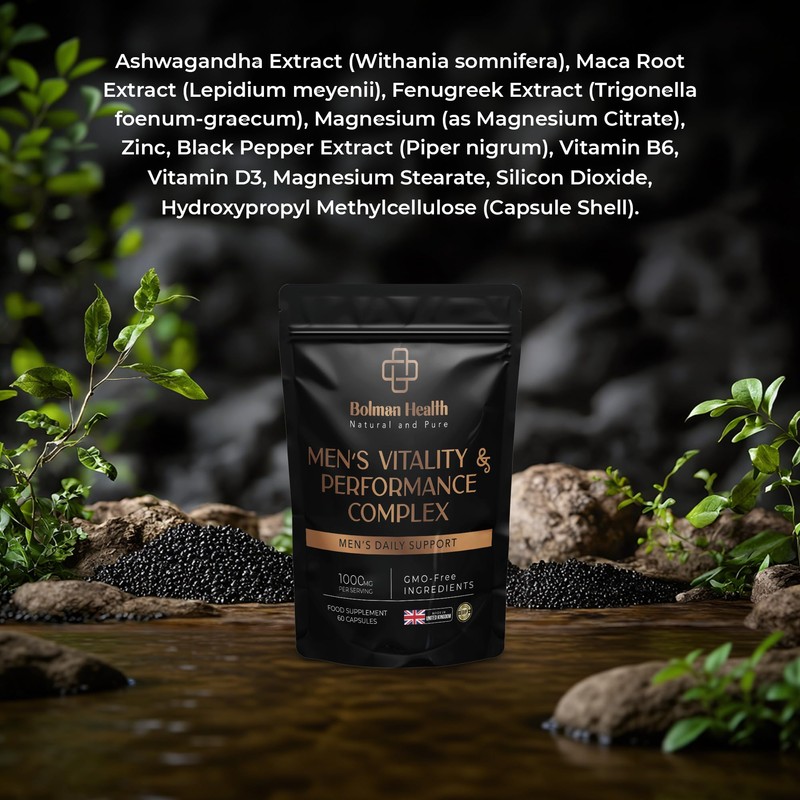 Men’s Vitality & Performance Complex Capsules | Daily Support Supplement
