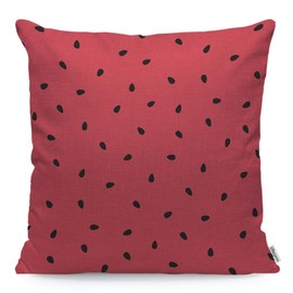 WONDERTIFY Throw Pillow Case Cover Beads of The Mexican People Huichol Ethnic Colorful Soft Linen Pillow Case, Cotton Linen, Multi 86, 18 x 18 Inch