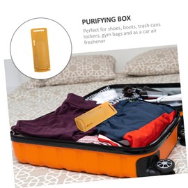 Healeved 2pcs Shoe Deodorizer Box Creative Odor for Shoes Boots Gym Bags More Portable Freshener Lemon Scent Compact Lightweight Odor Absorber for Friends Family