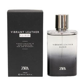 Zara Vibrant Leather Elixir Men Perfume Intense & Long Lasting Fragrance with Bergamot Leather Patchouli & Papyrus Scent EDP Eau de Parfum 100ml (3.4 fl. oz.)