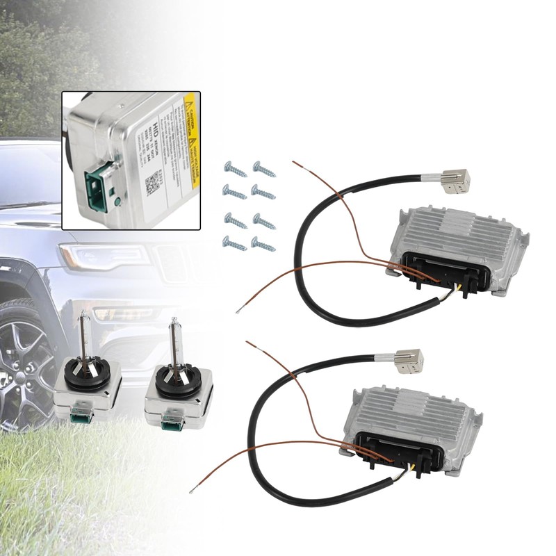 Areyourshop 2X Headlight Ballast & D3S Bulb Wire Control Unit