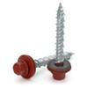 Hex Washer Head Hi-Lo Thread Mechanical Galvanized Roofing Screws Red