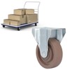 Nylon Caster 4in Fixed Plate Caster Wheel Heat Resistant for