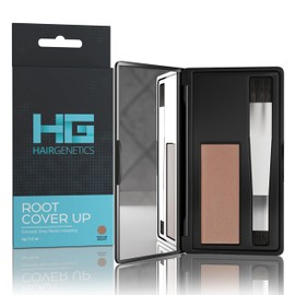 Hair Genetics Root Cover Up - Root Powder and Hairline Powder for Perfect Grey Hair Covering. Root Colour Expertise for Concealing Hairline. Premium Hair Powder Root - (Medium Brown)