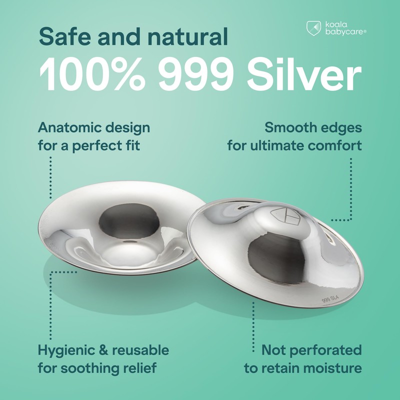 Koala Babycare The Original Nursing Cups 100% Silver – Nipple