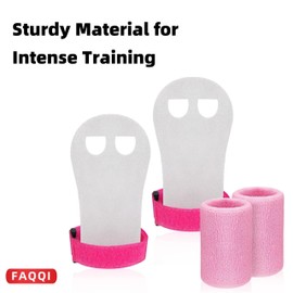 FAQQI Gymnastics Grips for Girls 8-10 - Pink Bar Grips, Hand Protection for Young Gymnasts