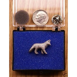 Empire Pewter Fox Single Posted Pin / Tie Tack
