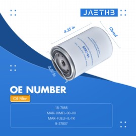 Fuel Water Separating Filter 10 Micron, for Sierra 18-7866; for Yamaha MAR-FUELF-IL-TR MAR-10MEL-00-00; for Mallory 9-37807 Motors, 2 Pack