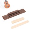 Rosewood Ukulele Bridge Nut and Saddle - 4 String Ukulele