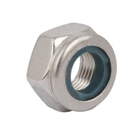 sourcingmap 4pcs M10 x 1mm Pitch Metric Fine Thread 304 Stainless Steel Hex Lock Nuts