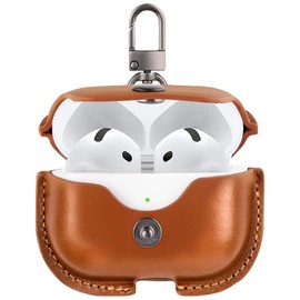 YAODLE AirPods 4 Case, 4th Generation (2024), Air Pods 4 Case, PU Leather, Genuine Leather, Italian Leather, Cover for Air Pods 4, Premium Genuine Leather, PU Leather, Full Protection, Shockproof,