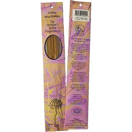 Mother's India Fragrances Incense - Vishnu Nagchampa 12 Stick Packet 10"