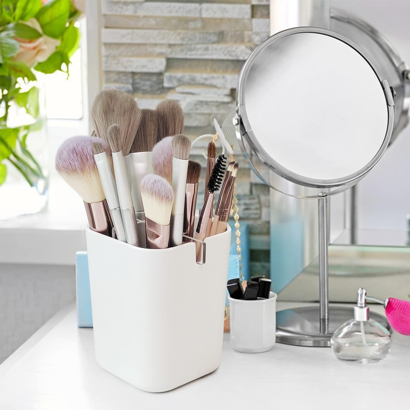 Toothbrush Holder for Bathroom,Clear Acrylic Detachable for Easy Cleaning Multi-Function