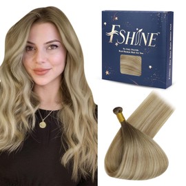 fshine Real Hair Genius Wefts for Sewing Human Hair Extensions Real Hair Ombre Wefts Real Hair Remy Real Hair Extensions Elegance Hair 50 g 45 cm #6/27/60