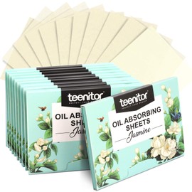 Teenitor Face Oil Absorbing Sheets - 1000 Jasmine Blotting Paper for Oily Skin, Natural Oil Control Film Blotting Sheets for Men & Women