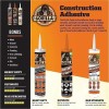 The Gorilla Glue Company Gorilla 8008002 Ultimate Construction Adhesive, 9oz