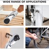 Gasea Mini Ratchet Wrench, 2 in 1 180° Rotating Flex