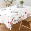 DISENB Spring Flowers Tablecloth 60x84 Inch