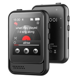 MP3 Player with Bluetooth,Portable Full Touchscreen Music Player with Speaker, MP4 Player with FM Radio,Voice Recording,Earphone,Max 256GB Expand