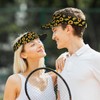 Sunflower Flower Floral Black Sports Sun Visor Hats-Adjustable Visor Cap-for