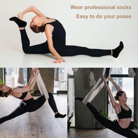 MODY RODY 5 Paris Non Slip Socks Women Yoga Socks with Grips for Pilates, Slipper, Hospital, Barre