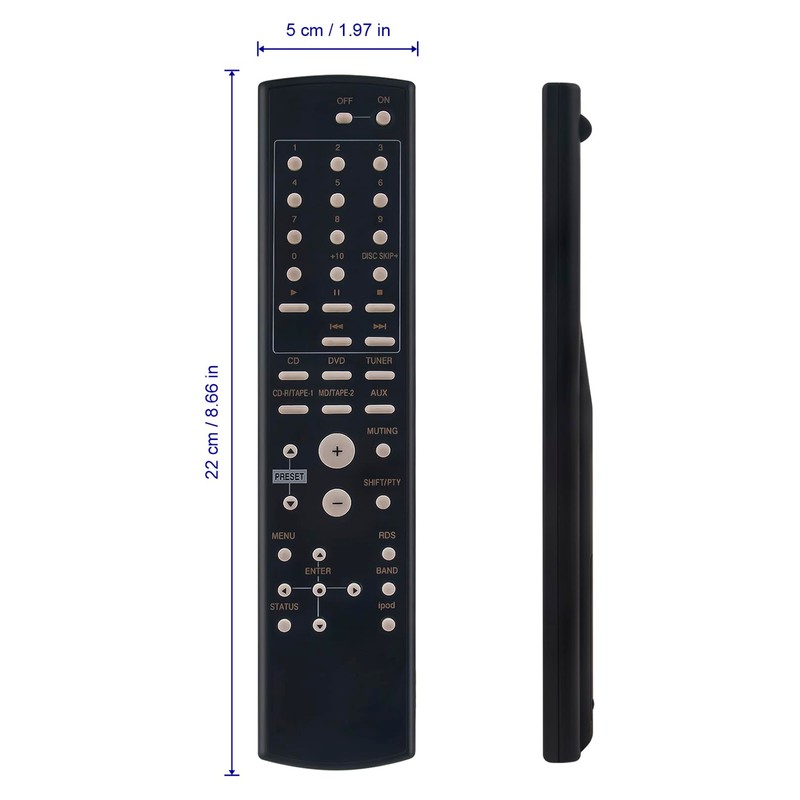 ALLIMITY Remote Control Compatible with Denon AV Receiver RC-1055 DRA-500AE