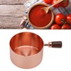 Sauce Pan Wooden Handle Rose Gold Stainless Steel Sauce Pot