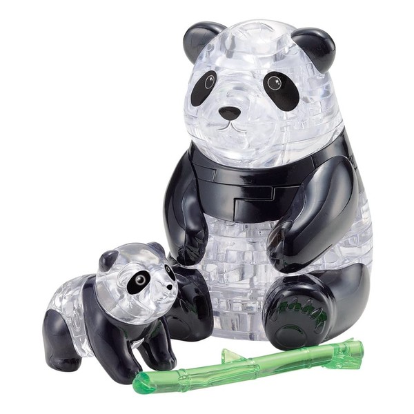 BePuzzled | Panda and Baby Original 3D Crystal Puzzle, Ages 12 and Up