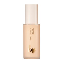 b idol Loved Foundation 02, Natural Beige, 0.9 fl oz (28 ml), Liquid Foundation, Glossy Skin, Transparent, Moisturizing, SPF