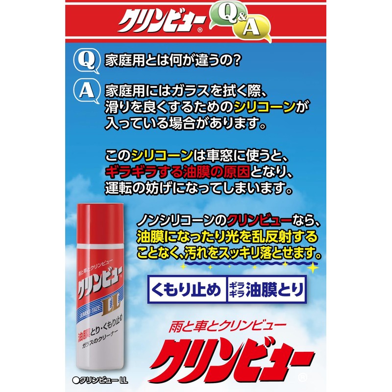 Ichinen Chemicals 20940 Car Glass Cleaner & Anti-Fog Clearview LL