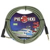 Pig Hog Vintage Series Instrument Cable, Jamaican Green, 3 m/10
