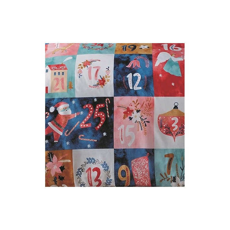 Rapport Home Christmas Advent Calendar Double Reversible Microfibre Duvet Cover