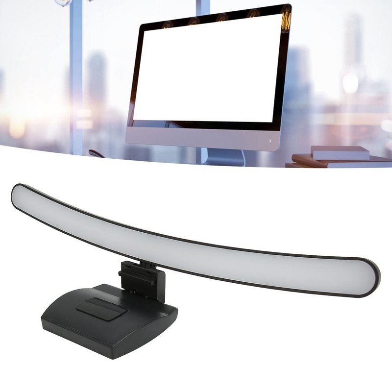 Curved Computer Monitor Light Bar, Display RGB Bend Dimmable Screenbar