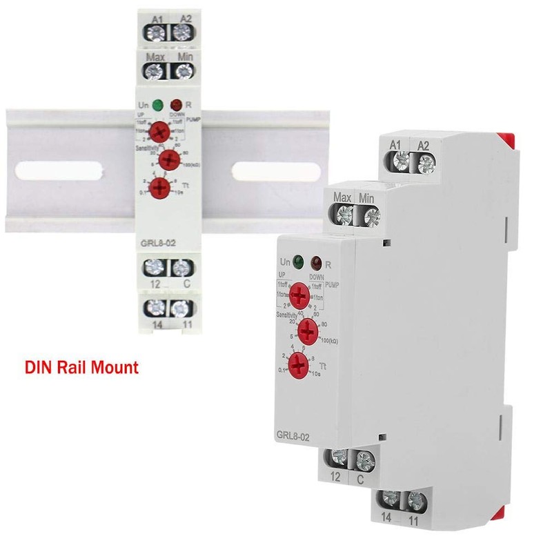 Liquid Level Control Relay GRL8-02 Pool Water Level Controller with