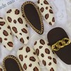 Chain Leopard Matte Handmade Nail Tips - Oval M /