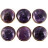 mookaitedecor Amethyst Crystal Cabinet Knobs with Screws Set of 2,
